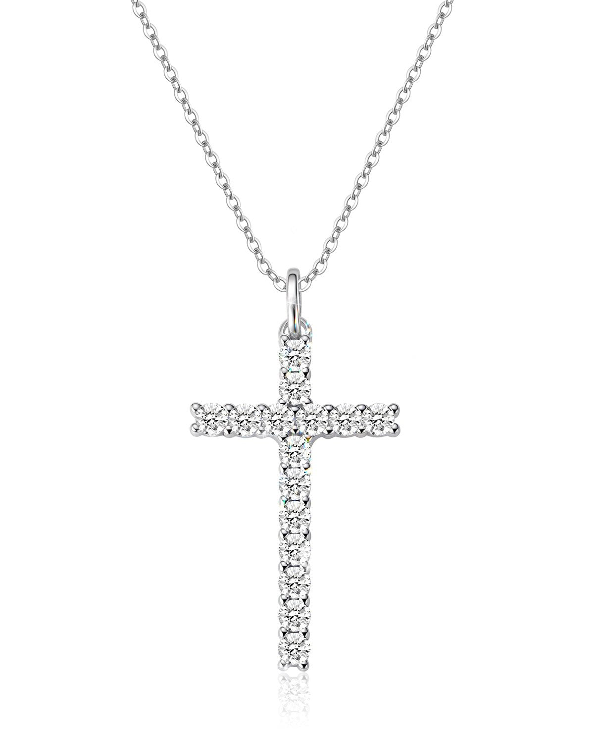 Molenia Moissanite Cross Necklace
