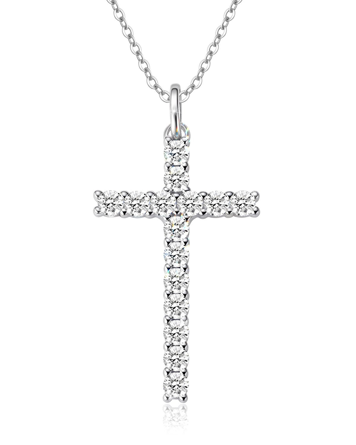 Molenia Moissanite Cross Necklace