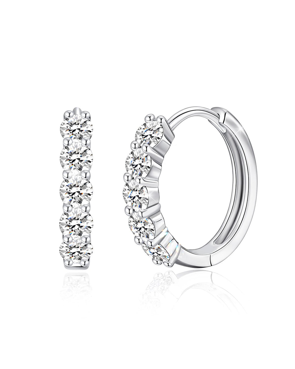 Molenia Moissanite Hoop Earrings