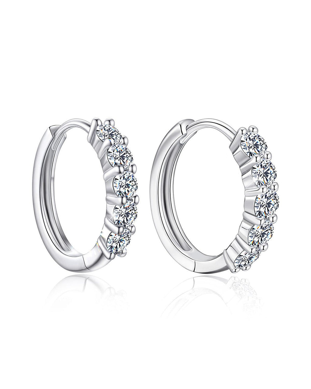 Molenia Moissanite Hoop Earrings