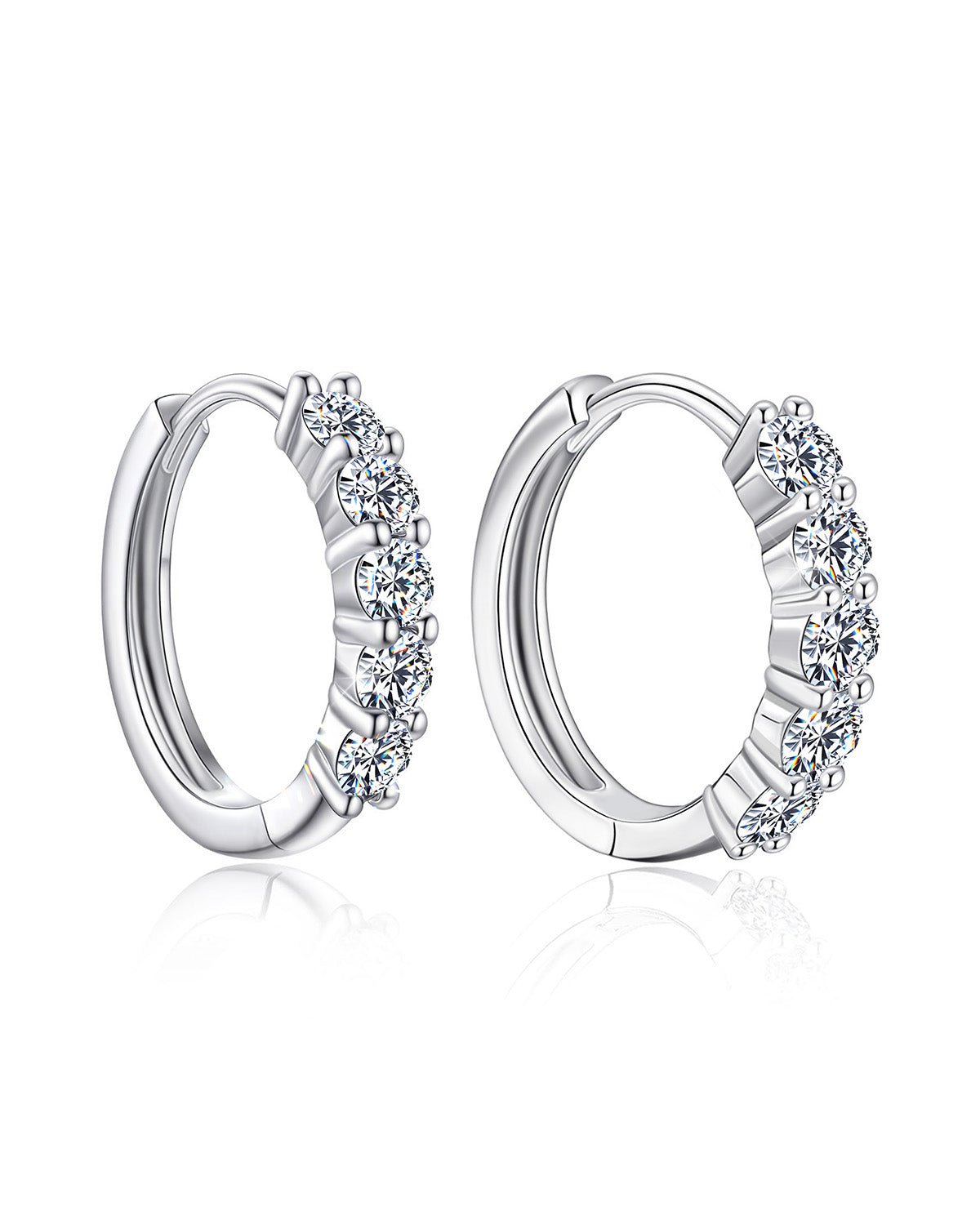 Molenia Moissanite Hoop Earrings