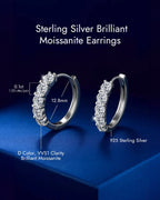 Molenia Moissanite Hoop Earrings