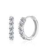 Molenia Moissanite Hoop Earrings