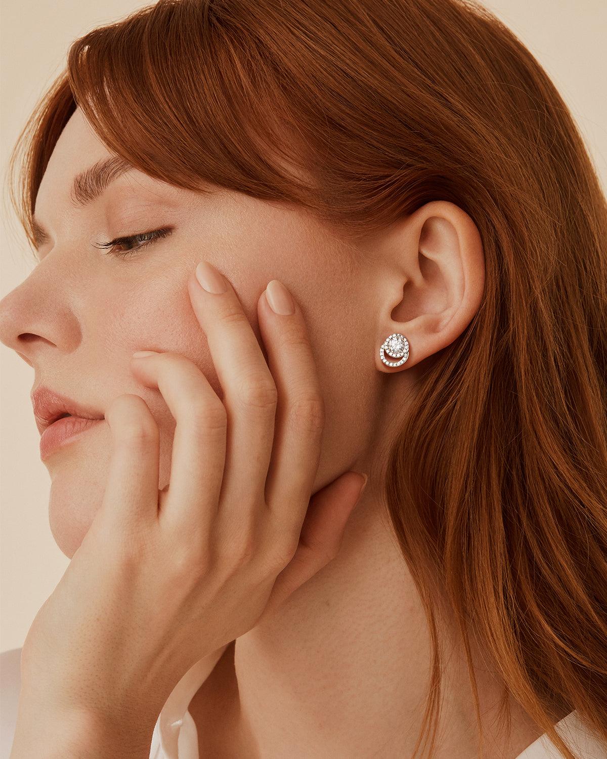 Molenia Moissanite Jacket Earrings Drop