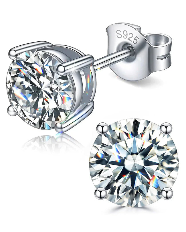 Molenia Moissanite Stud Earrings Hover Image