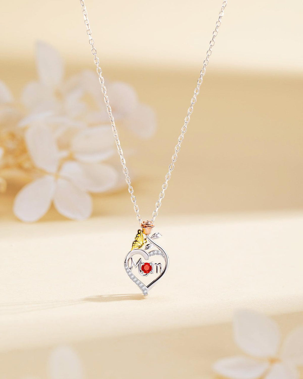 Molenia Mom Birthstone Necklace