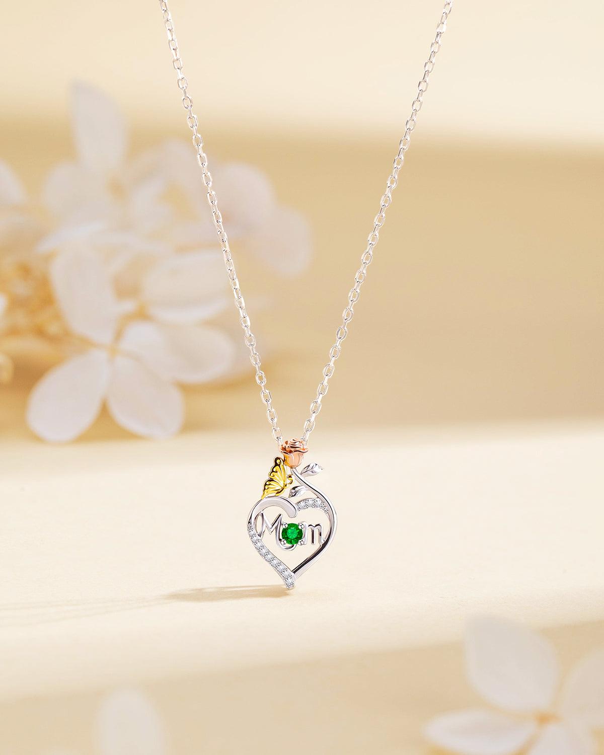 Molenia Mom Birthstone Necklace