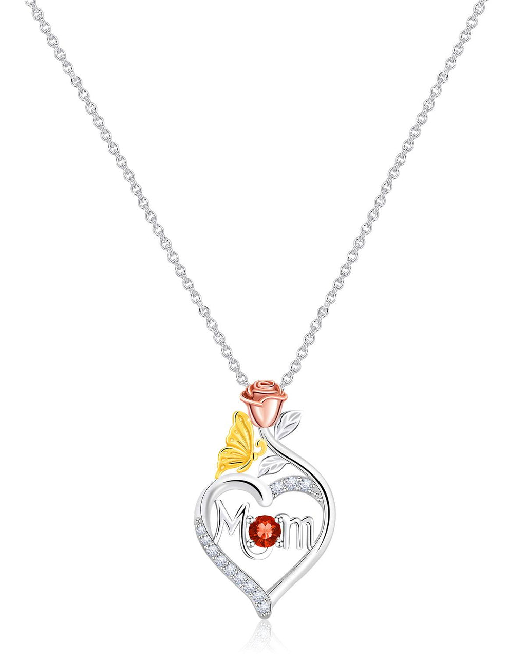 Molenia Mom Birthstone Necklace