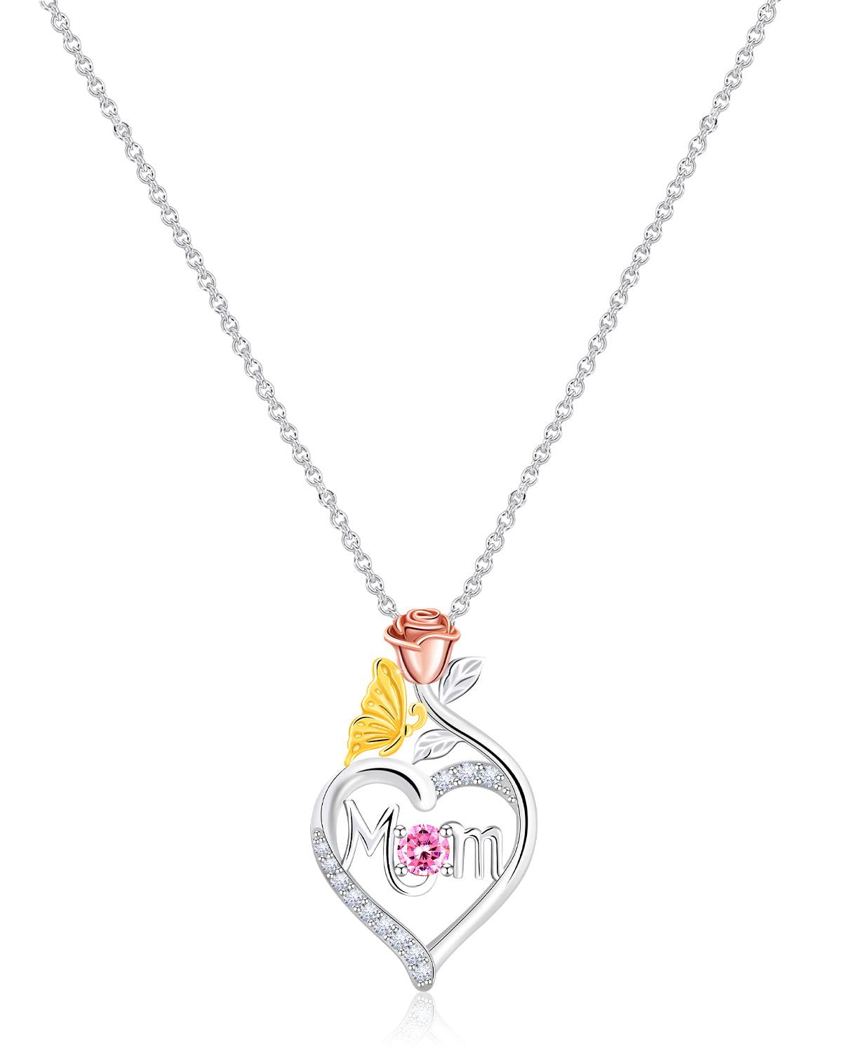Molenia Mom Birthstone Necklace
