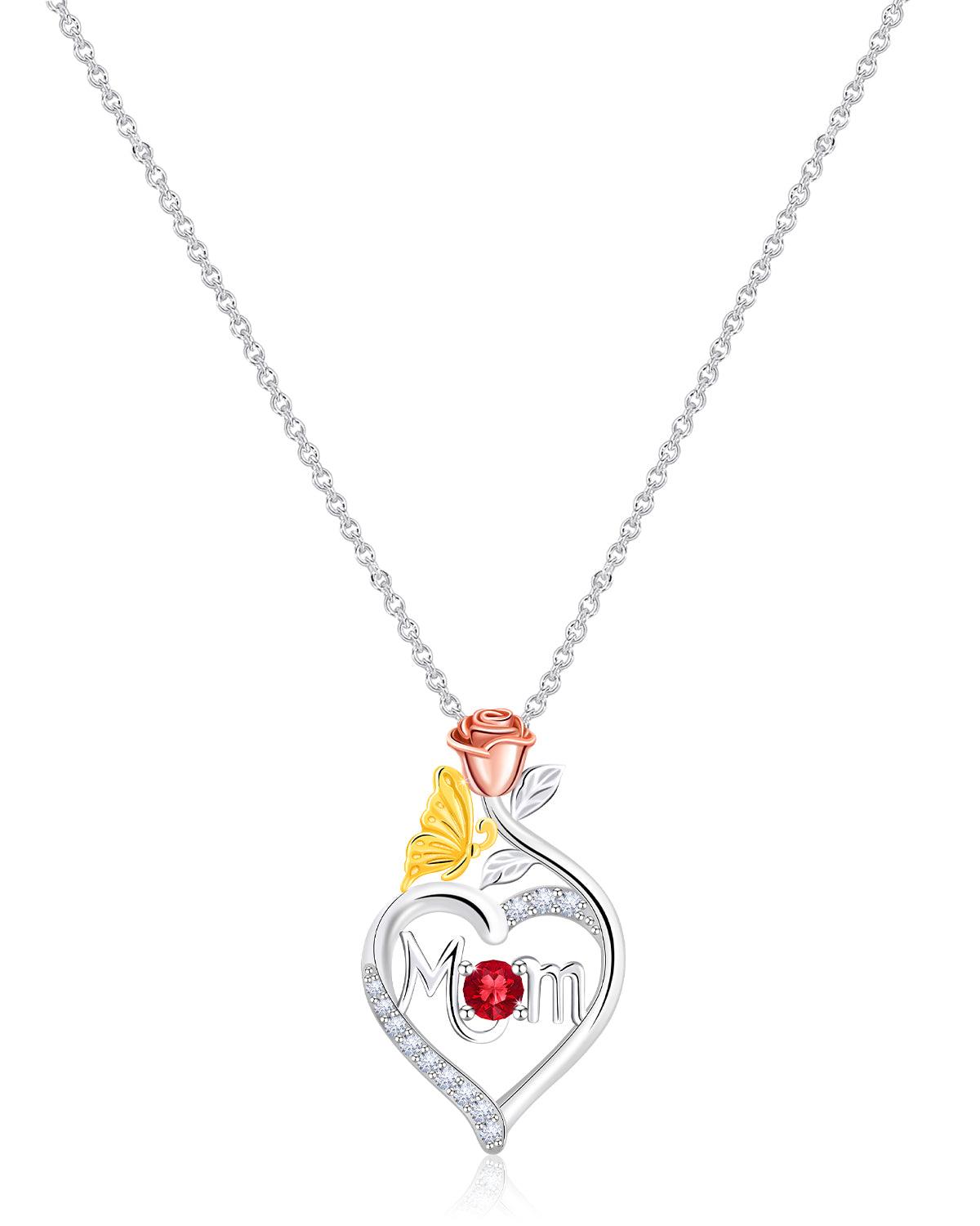 Molenia Mom Birthstone Necklace