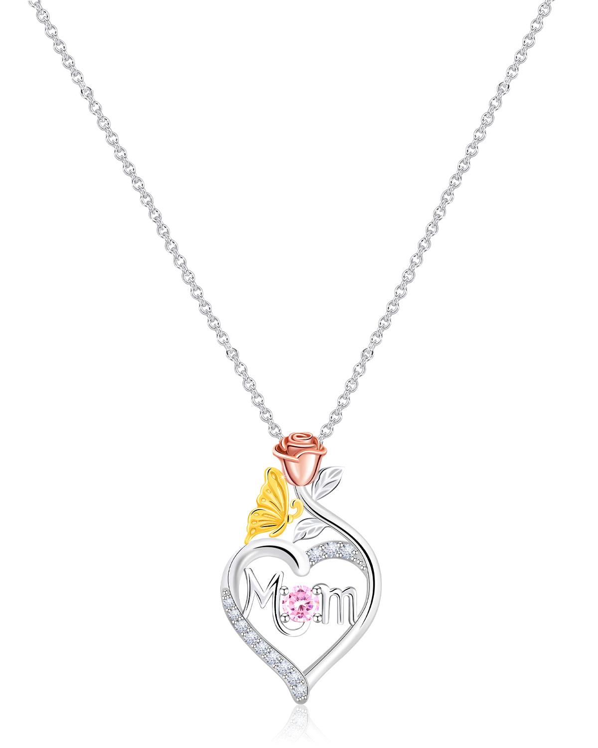 Molenia Mom Birthstone Necklace