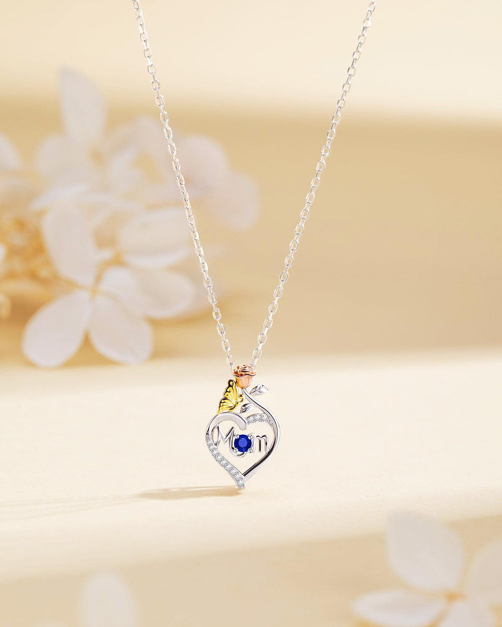 Molenia Mom Birthstone Necklace