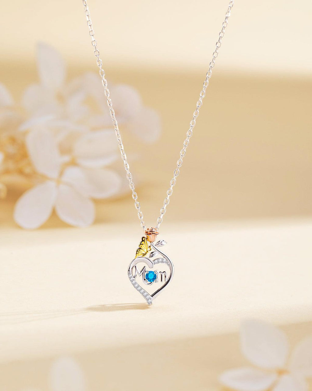 Molenia Mom Birthstone Necklace