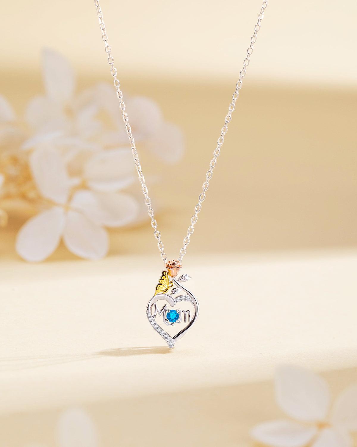 Molenia Mom Birthstone Necklace