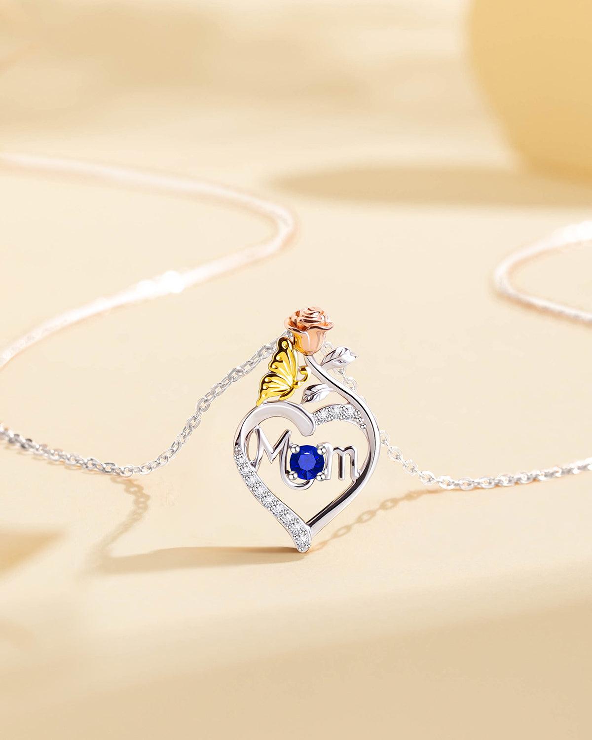 Molenia Mom Birthstone Necklace