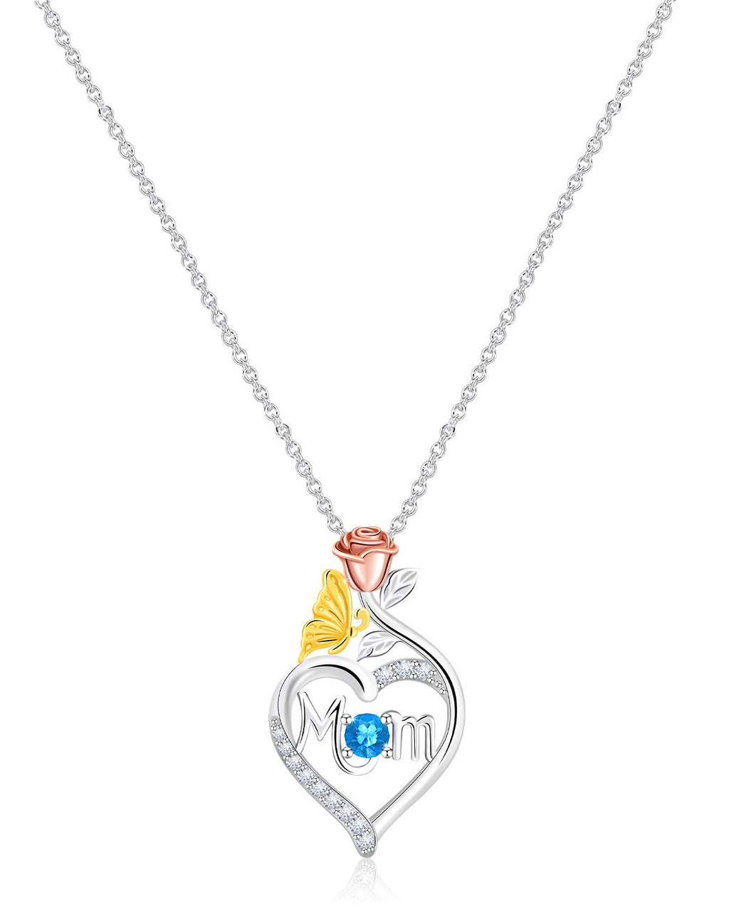 Molenia Mom Birthstone Necklace