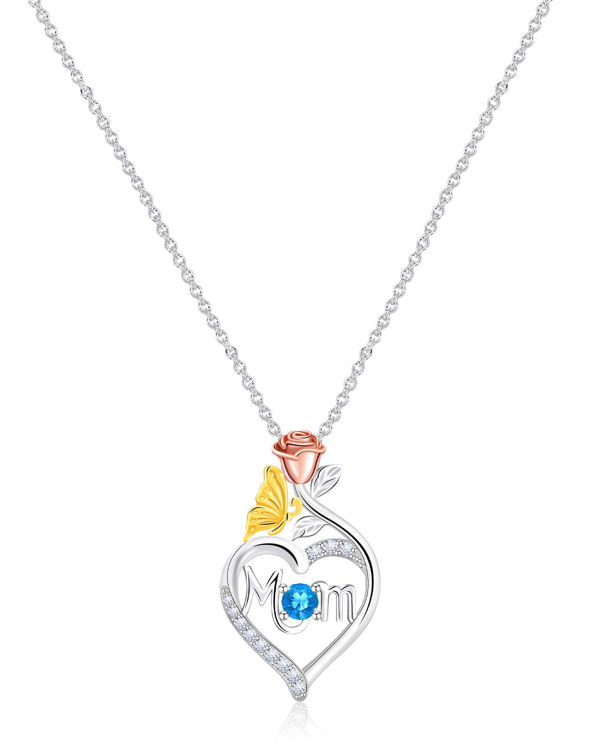 Molenia Mom Birthstone Necklace
