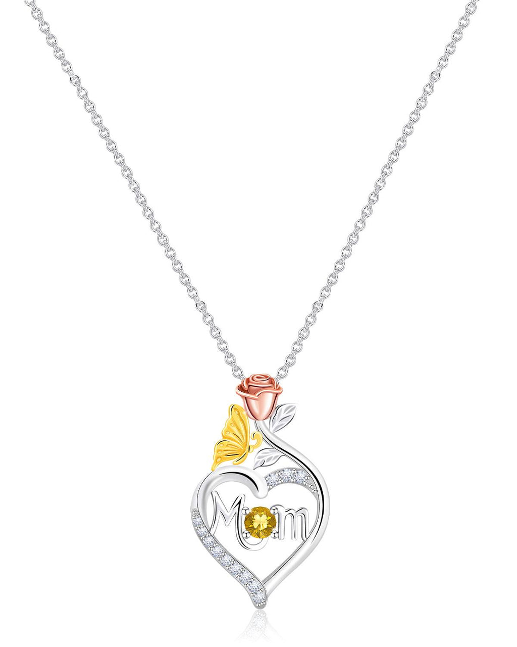 Molenia Mom Birthstone Necklace