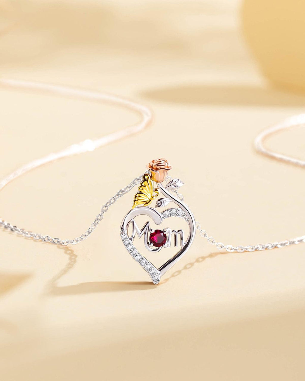 Molenia Mom Birthstone Necklace