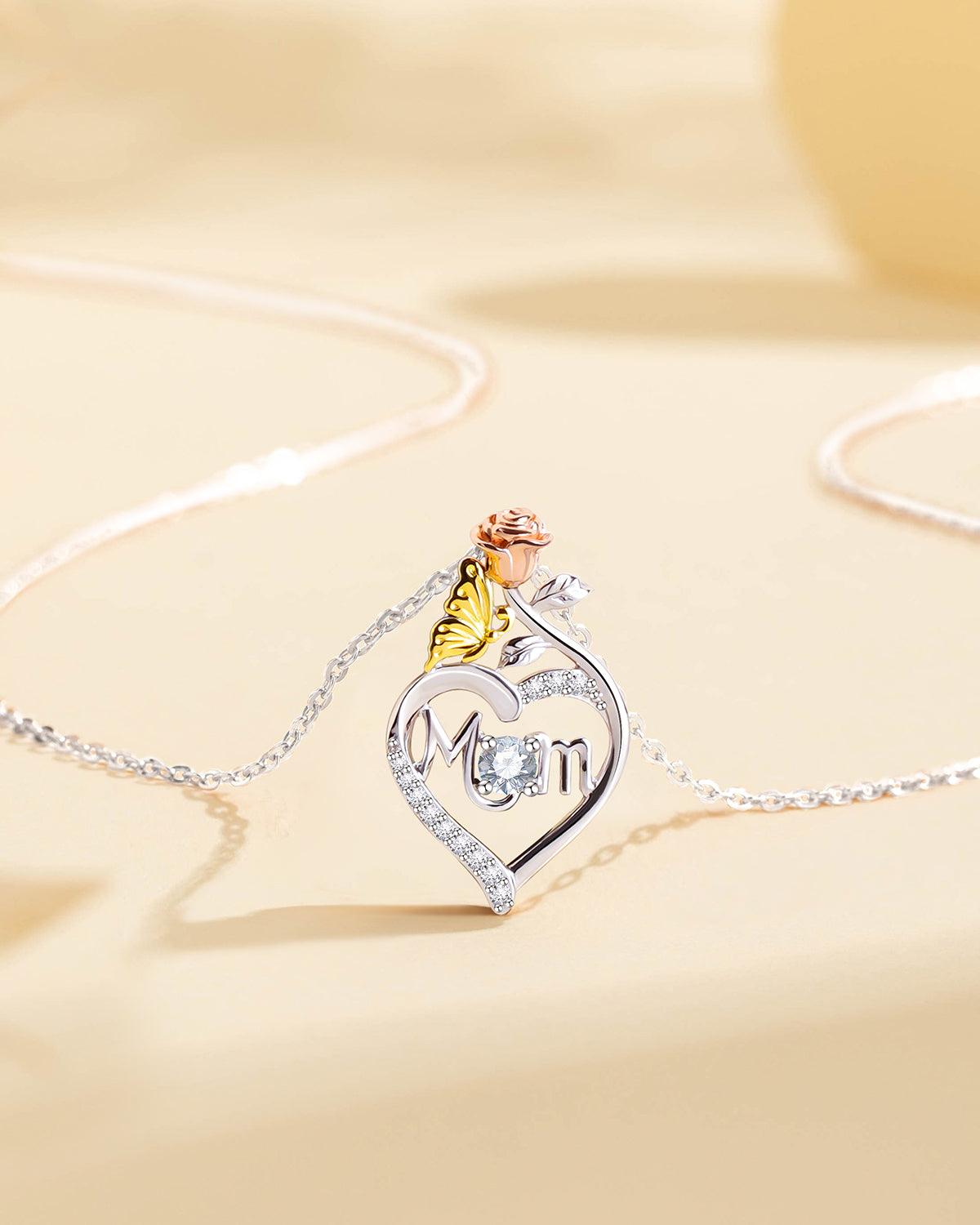 Molenia Mom Birthstone Necklace