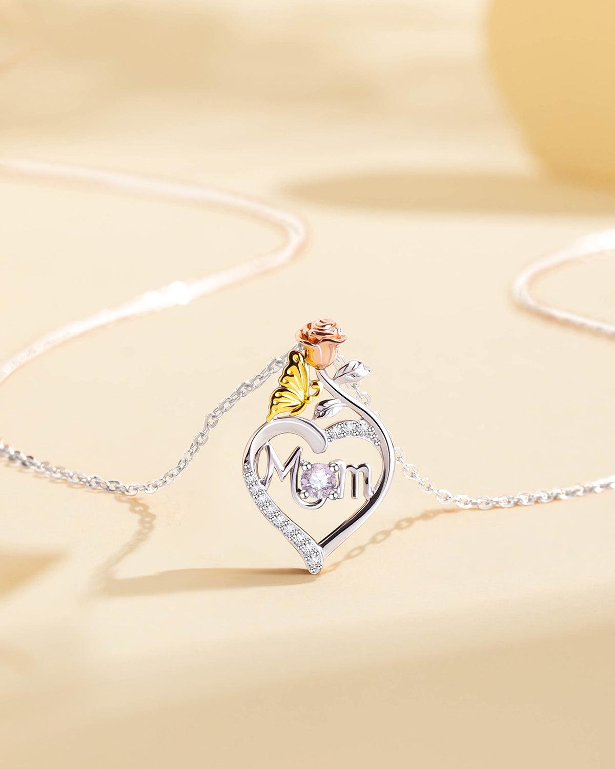 Molenia Mom Birthstone Necklace