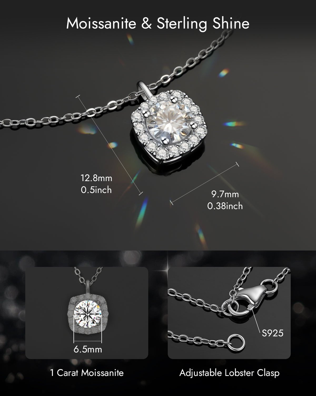 Molenia Promise Moissanite Necklace