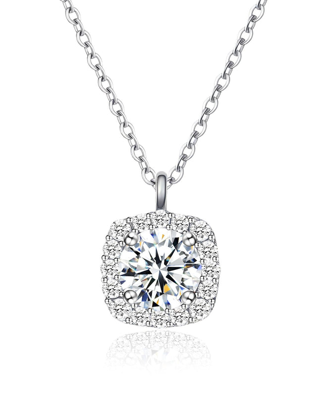 Molenia Promise Moissanite Necklace Hover Image