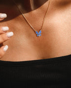 Molenia Purple Butterfly Necklace