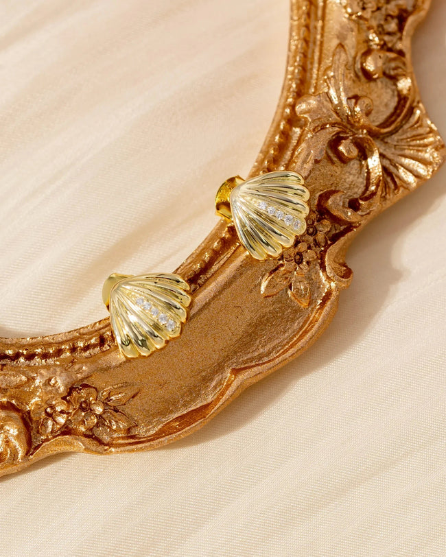 Molenia Shell Stud Earrings Main Image