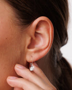 Molenia Silver Moissanite Drop Earrings