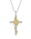 Molenia Sunflower Cross Necklace