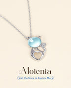 Moonstone Cat Necklace