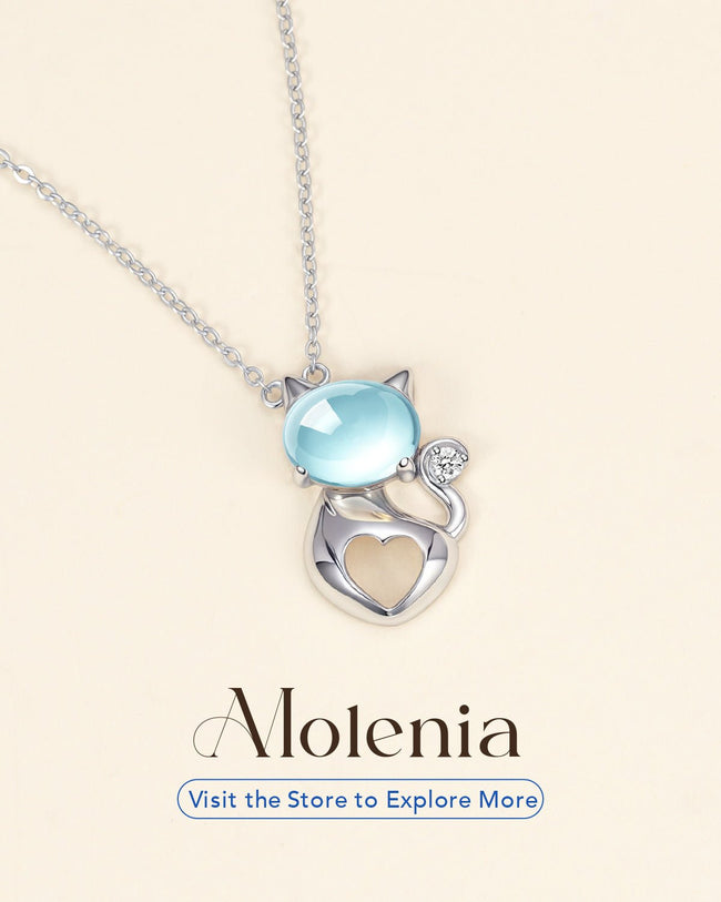 Moonstone Cat Necklace Main Image