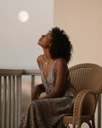 Moon Phase Necklace with Moonstone