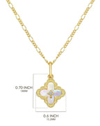 Mother of Pearl Clover Necklace