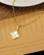 Mother of Pearl Clover Necklace