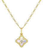 Mother of Pearl Clover Necklace