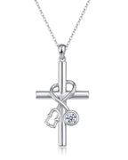 Nurse Cross Necklace – Stethoscope Pendant Medical Jewelry