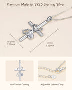 Nurse Cross Necklace – Stethoscope Pendant Medical Jewelry