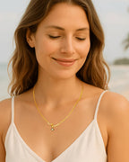 Olive Green CZ Pendant Necklace