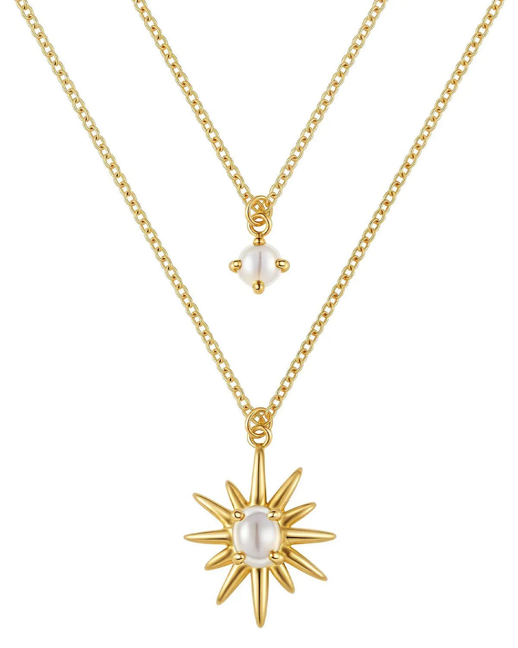 Opal Layered Gold Necklace