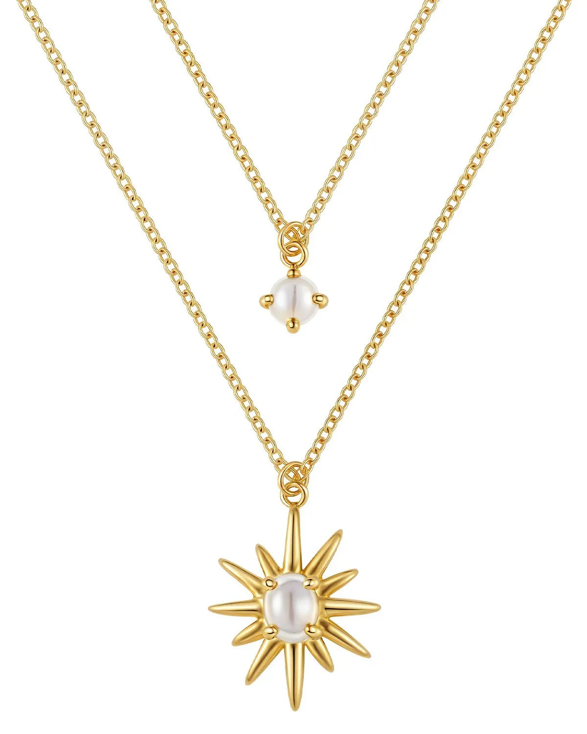 Opal Layered Gold Necklace