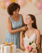 Personalized Birthstone Rose Necklace