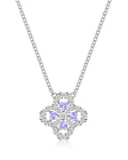 Four Leaf Clover Birthstone Necklace