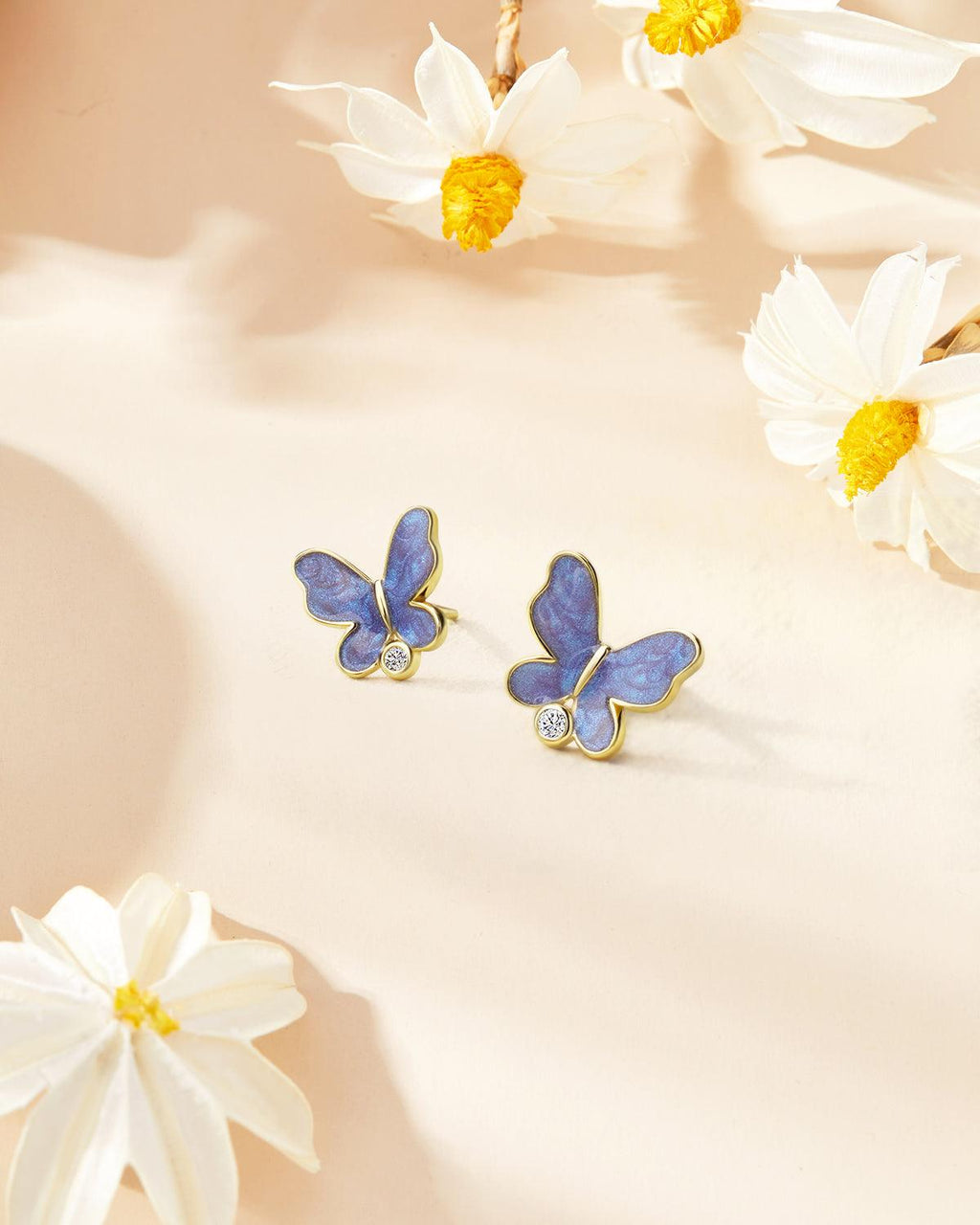 Molenia Purple Butterfly Earrings