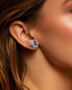 Molenia Purple Butterfly Earrings