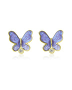 Molenia Purple Butterfly Earrings