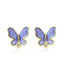 Molenia Purple Butterfly Earrings