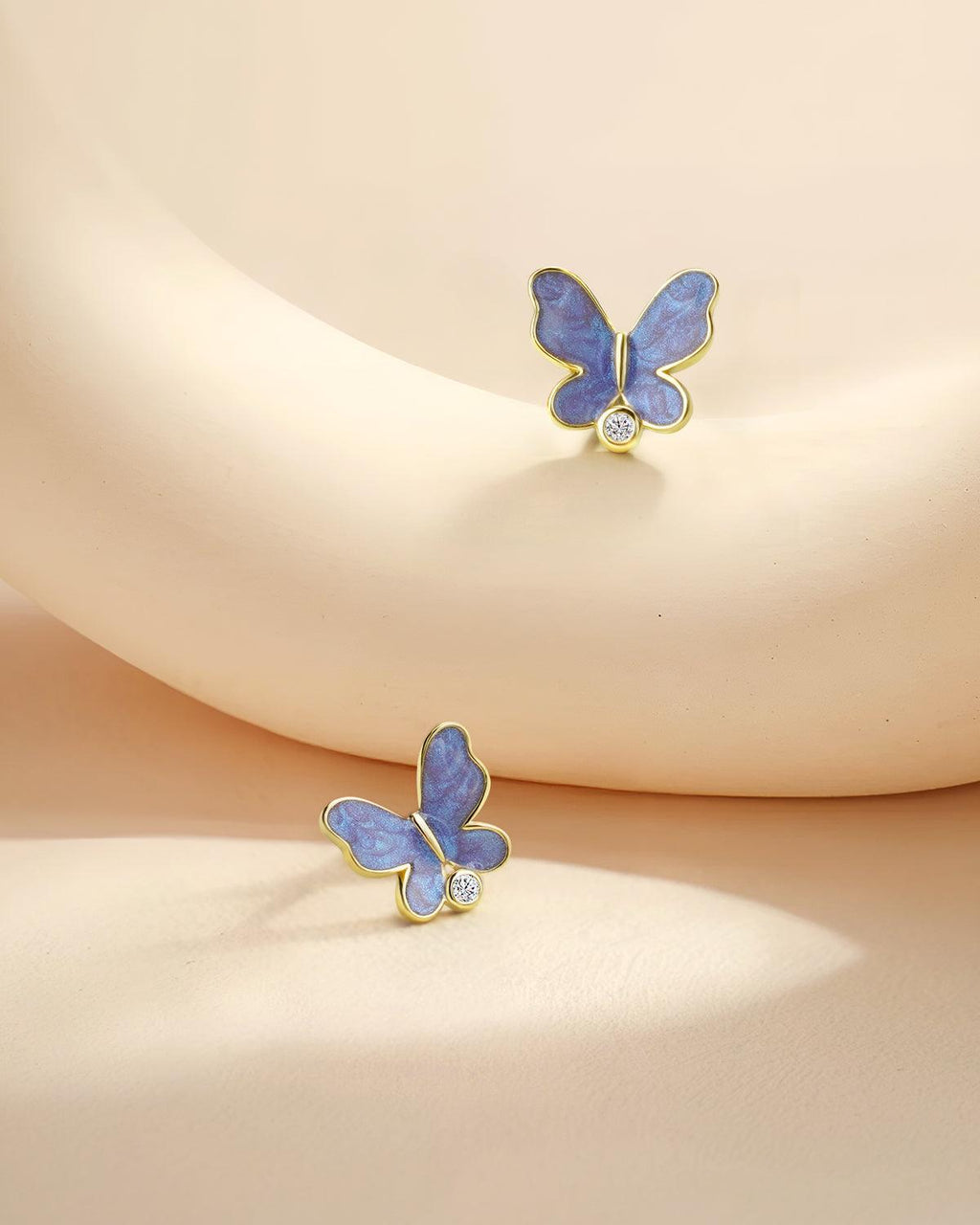 Molenia Purple Butterfly Earrings