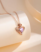 Rose Gold Plated Sterling Silver Birthstone Necklace